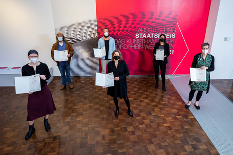 Gruppenfoto der Sieger beim Staatspreis Manufaktum