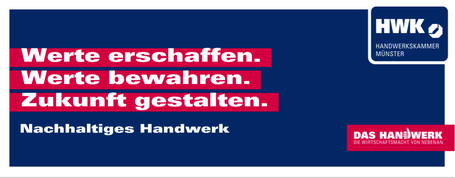 Banner Nachhaltigkeit  im Handwerk