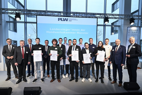 Gruppenbild Landessieger im Leistungswettbewerb 2021