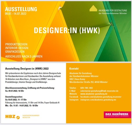 Banner Ausstellung Designer HWK