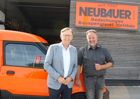 Betriebsbesuch bei Georg Neubauer Bedachungen GmbH