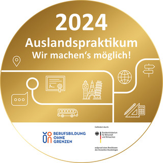 Plakette für Betriebe 2024 rund