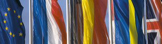 Verschiedene Länder Flaggen von EU-Mitgliedsstaaten